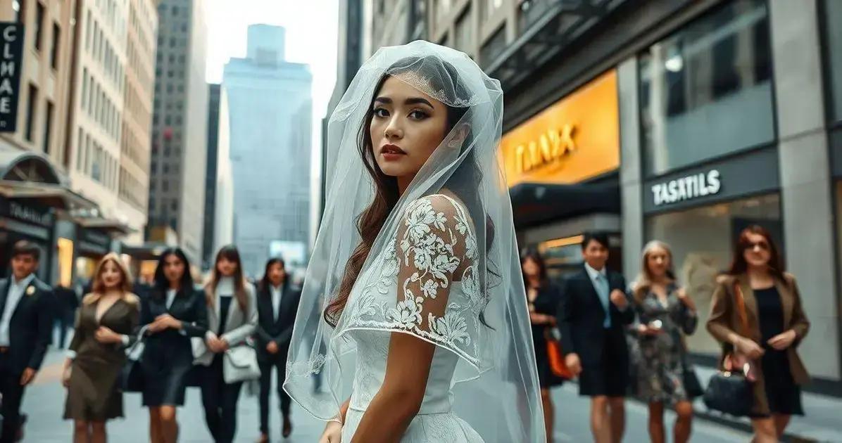 Véu mantilha na moda contemporânea