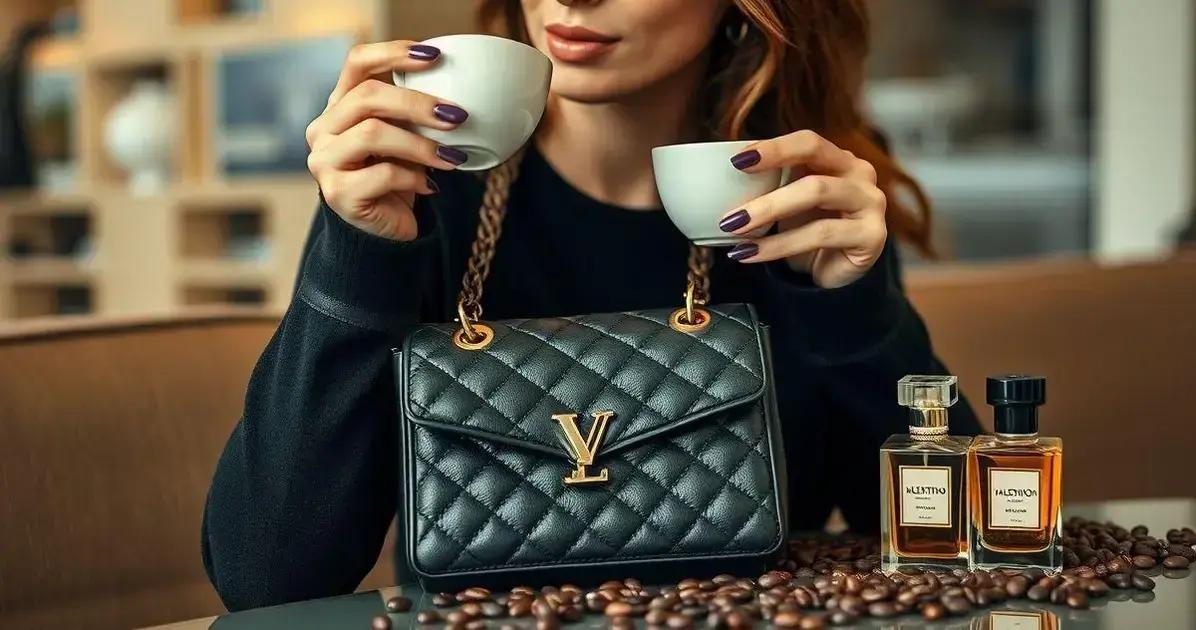 A conexão entre perfume café e bolsa valentino