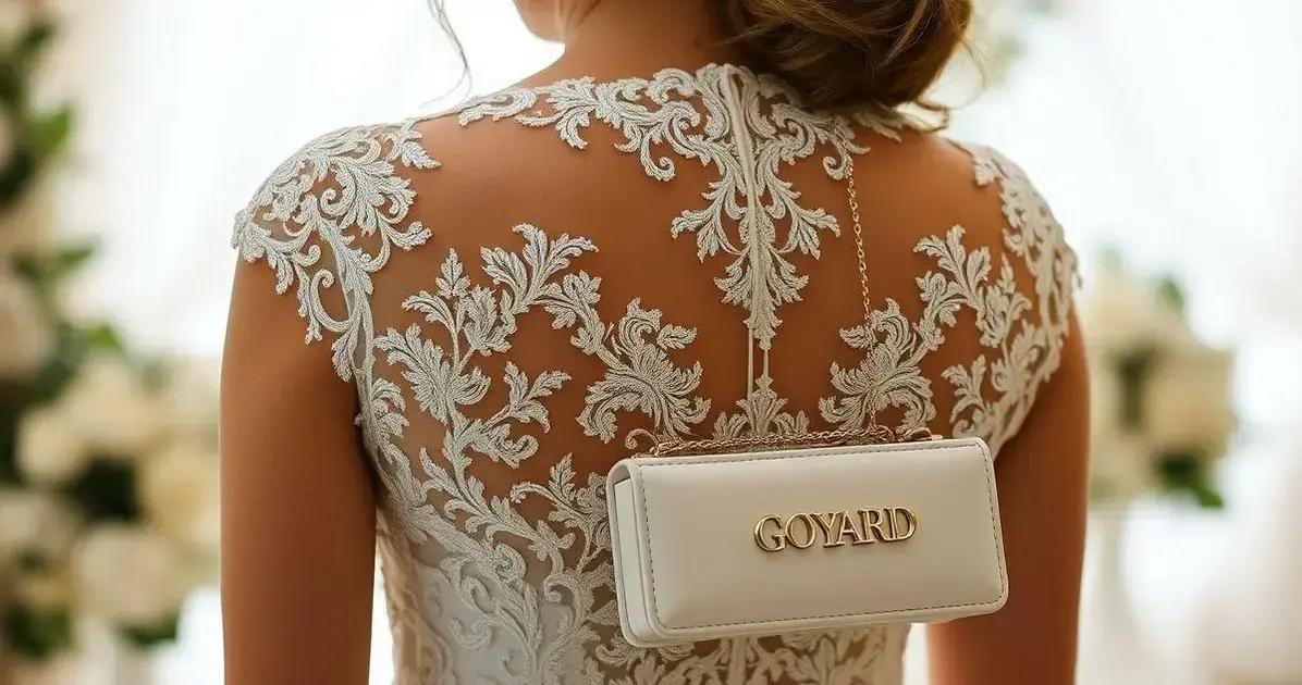 A influência dos detalhes em um vestido de noiva com decote nas costas: conheça a GOYARD
