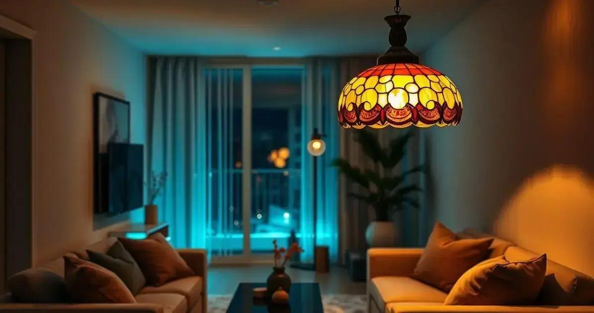 Abajur de Vidro Colorido: Iluminação com Estilo e Personalidade