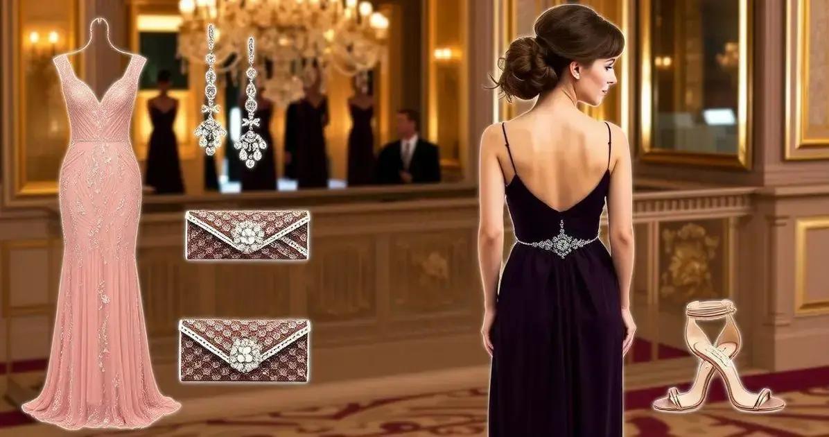 Acessórios para combinar com vestido festa com fenda