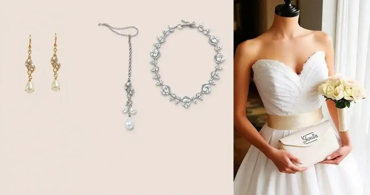 Acessórios que combinam com cinto para vestido de noiva