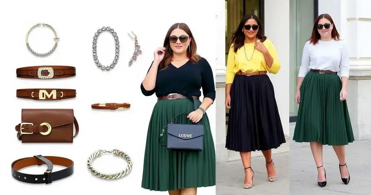 Acessórios que combinam com saia midi plus size e a bolsa Loewe Bascket P