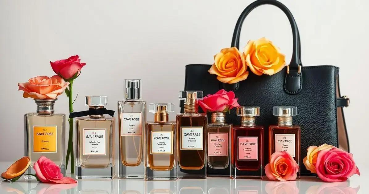 As melhores notas de um perfume rosas