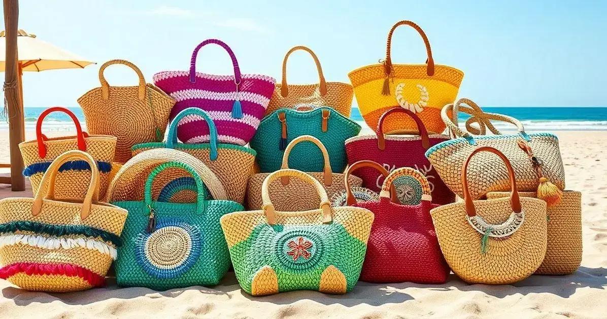 As melhores replicas de bolsa de palha praia