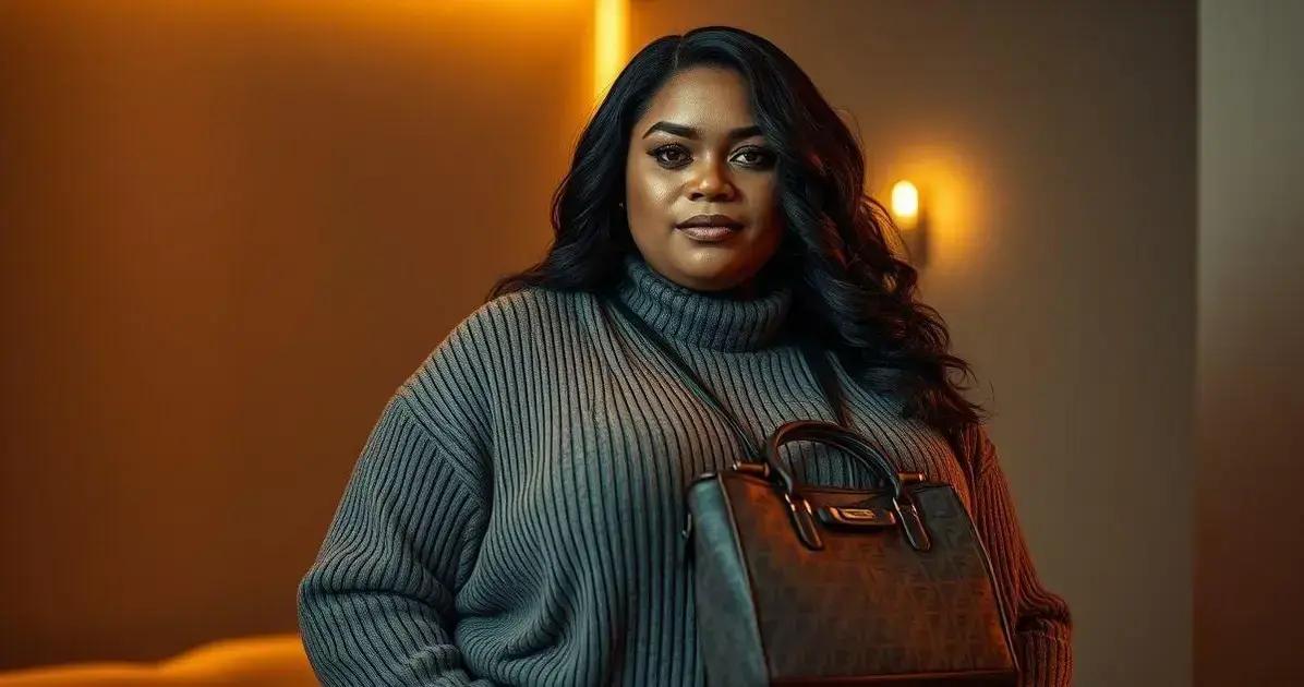 Benefícios da malha canelada para corpos plus size
