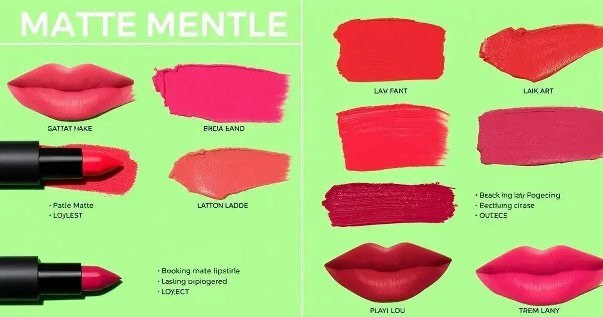 Benefícios do batom matte