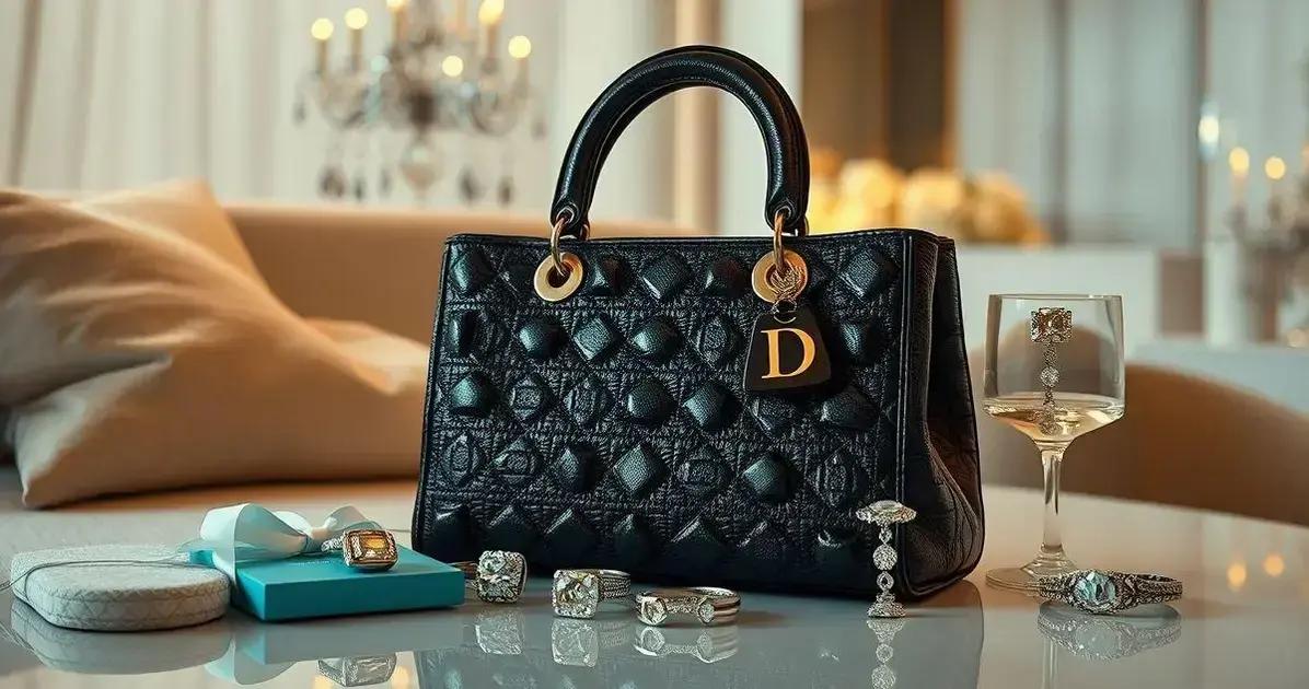 Bolsa Dior e o luxo tifanny