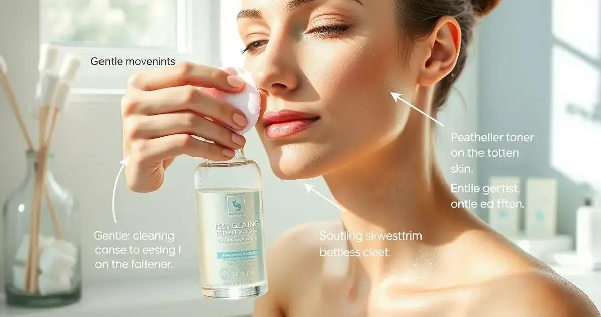 Como aplicar o tônico facial corretamente