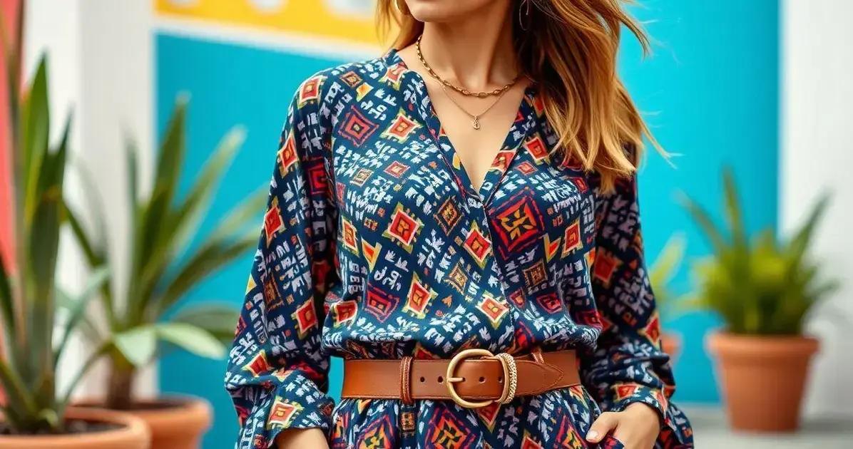 Como combinar estampa geométrica boho com cintos femininos? Como combinar estampa geométrica boho com cintos femininos?