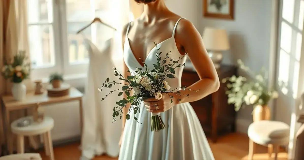 Como combinar o bouquet com o vestido de noiva