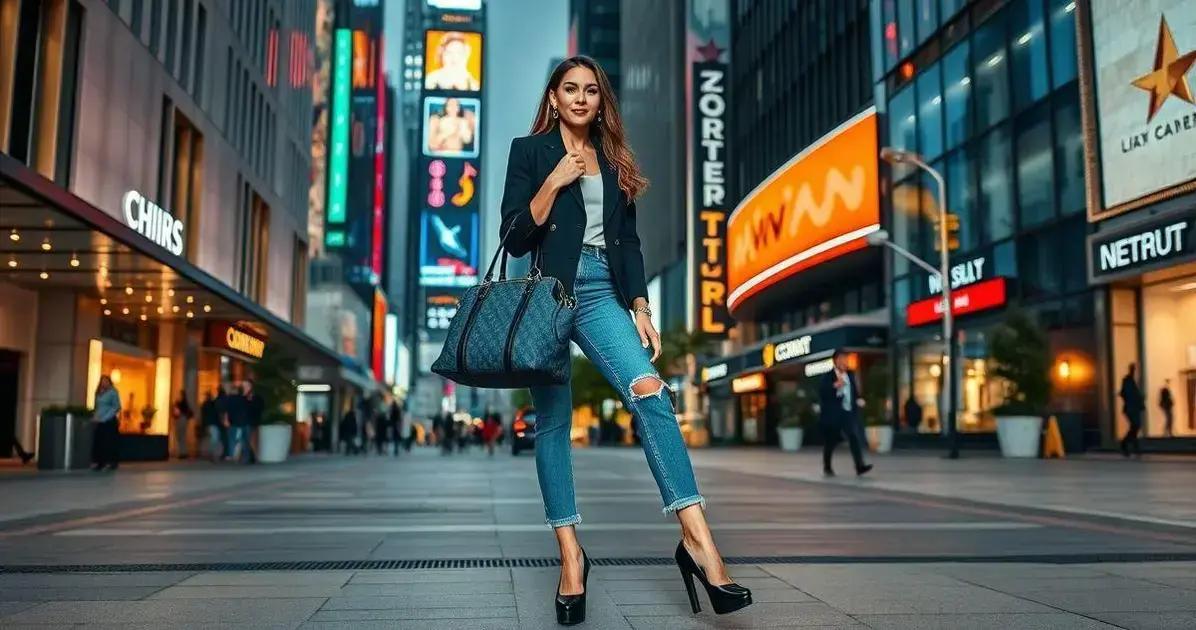 Como combinar o sapato plataforma com a bolsa Neverfull jeans