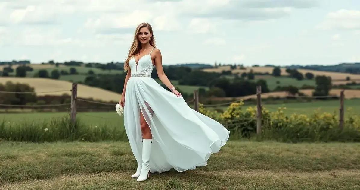 Como combinar o vestido de noiva com botas bico fino feminina branco salto 10 cm