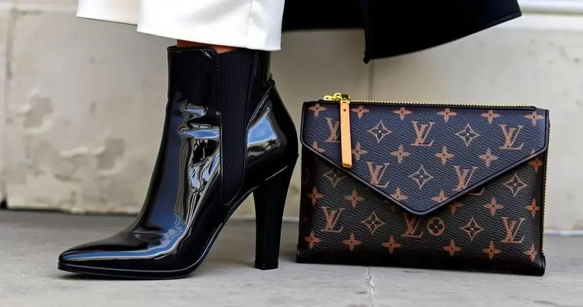 Como combinar sapato de verniz com sua bolsa Louis Vuitton cluth monogram?