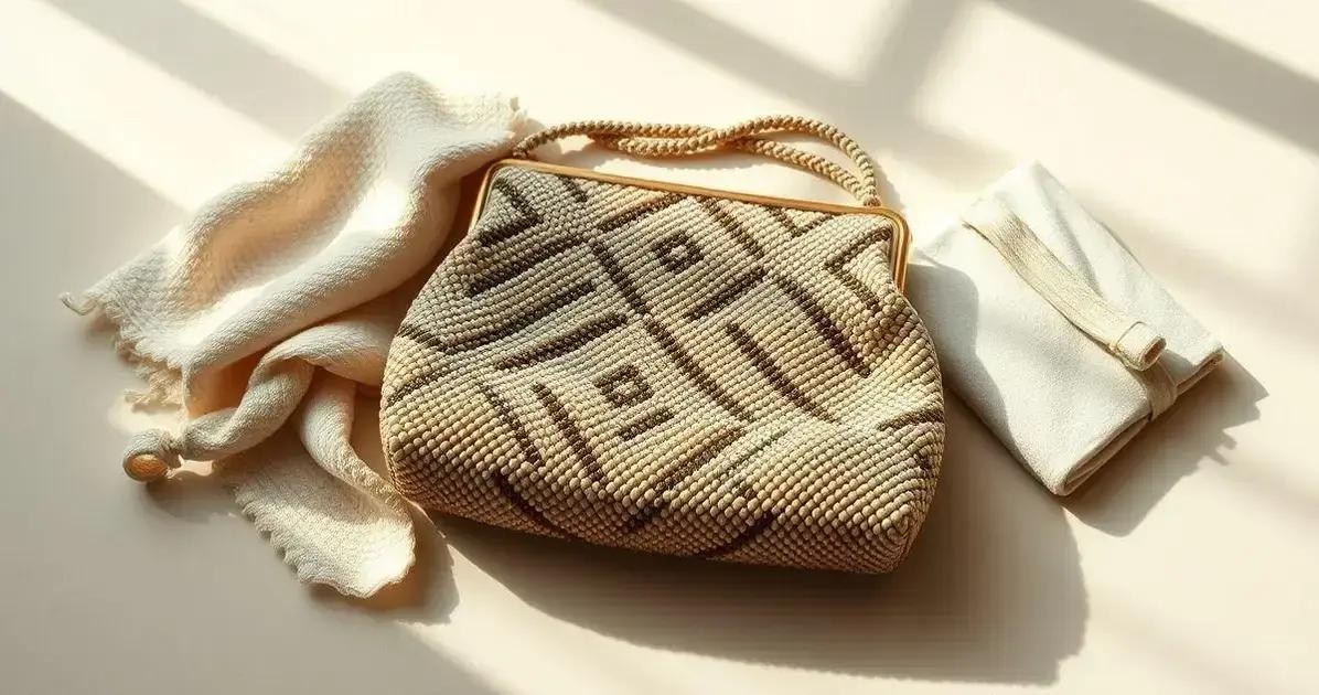 Como cuidar da sua bolsa de contas vintage