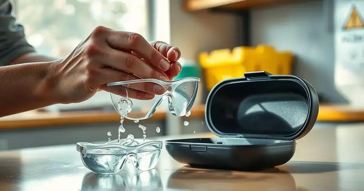 Como cuidar do seu kit de óculos de proteção