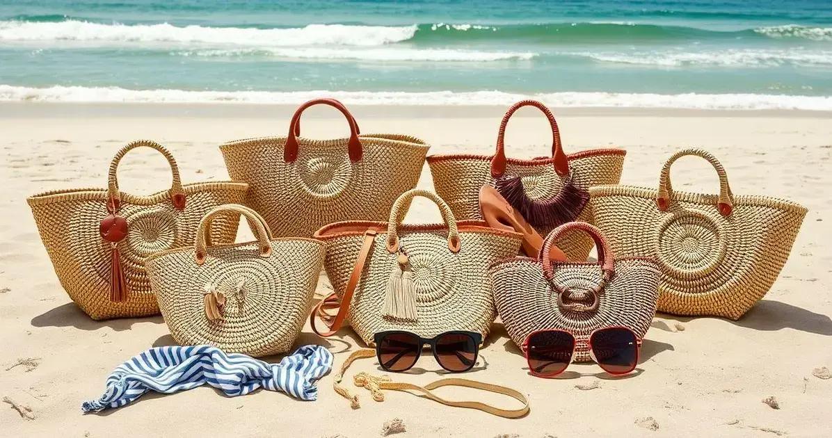 Como escolher a bolsa de palha praia ideal