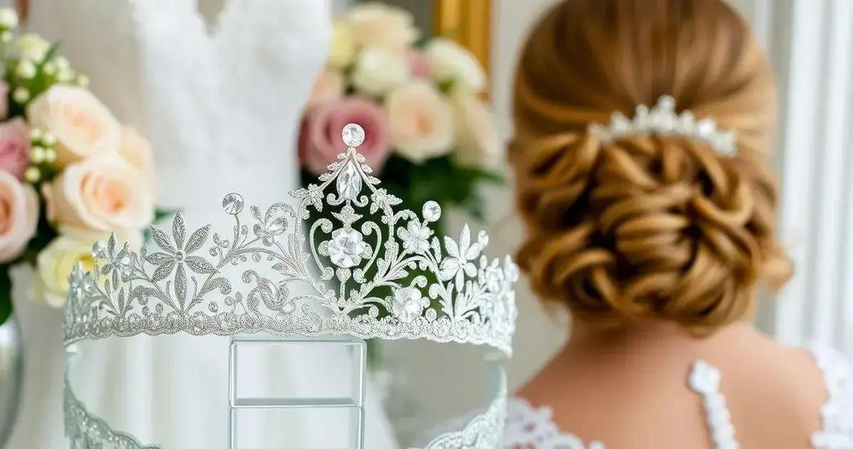 Como escolher a tiara de cristal perfeita para noivas