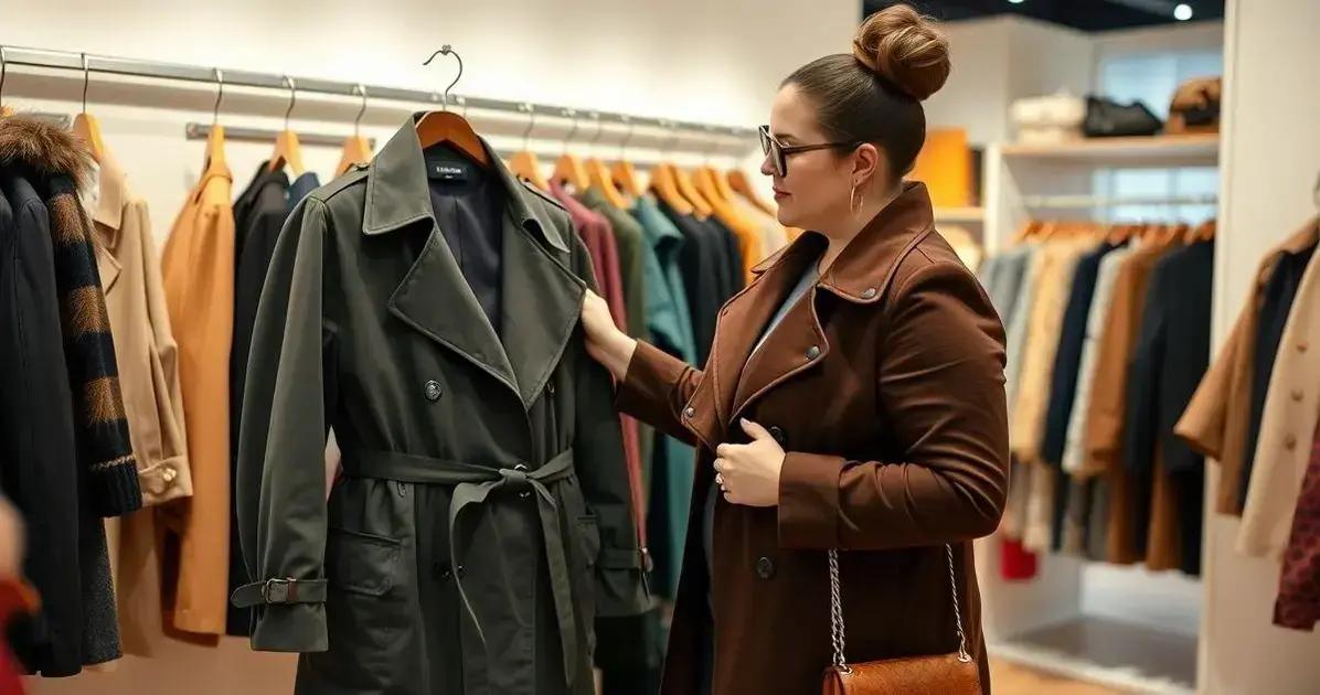 Como escolher o trench coat plus size ideal