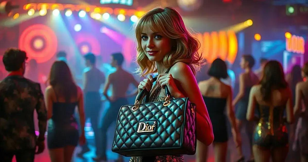 Como usar bolsa Christian Dior na moda disco?