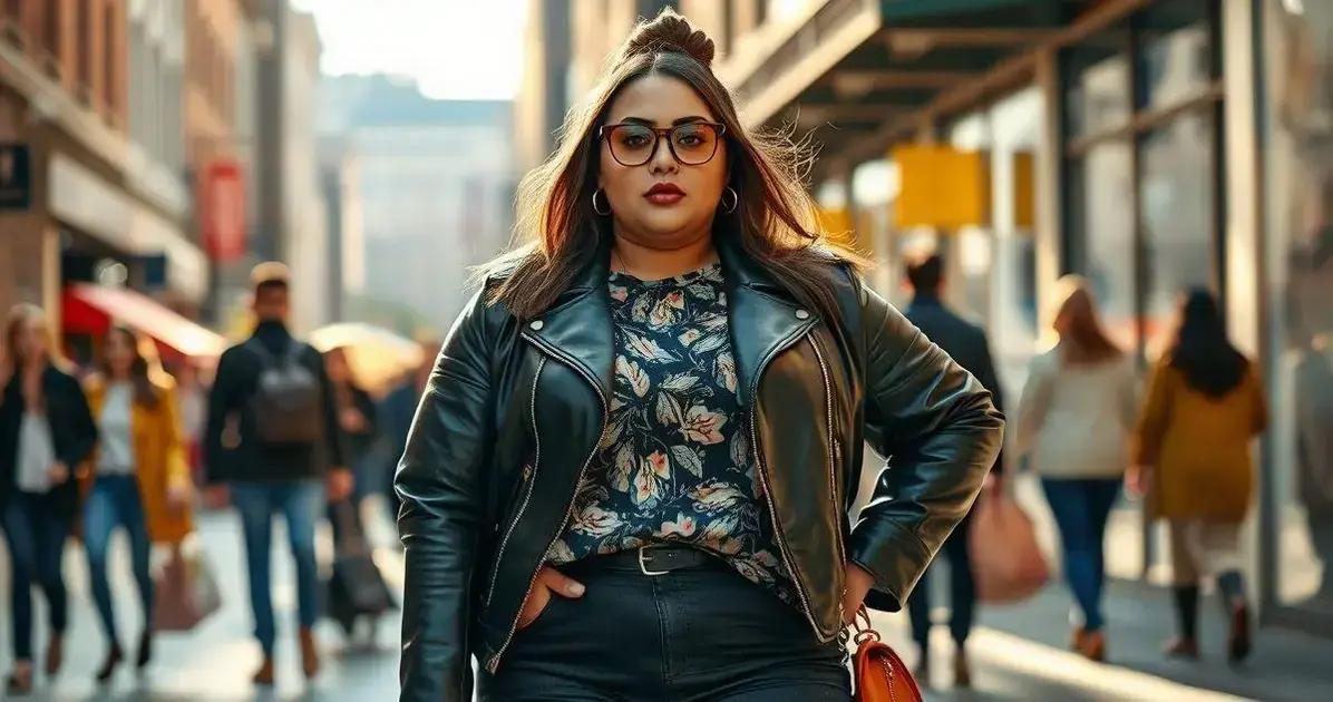 Como usar jaquetas de couro plus size no dia a dia
