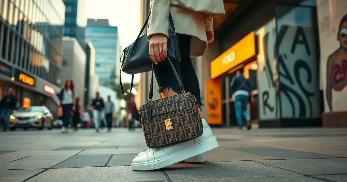 Como Usar Tênis Branco com a Bolsa Fendi