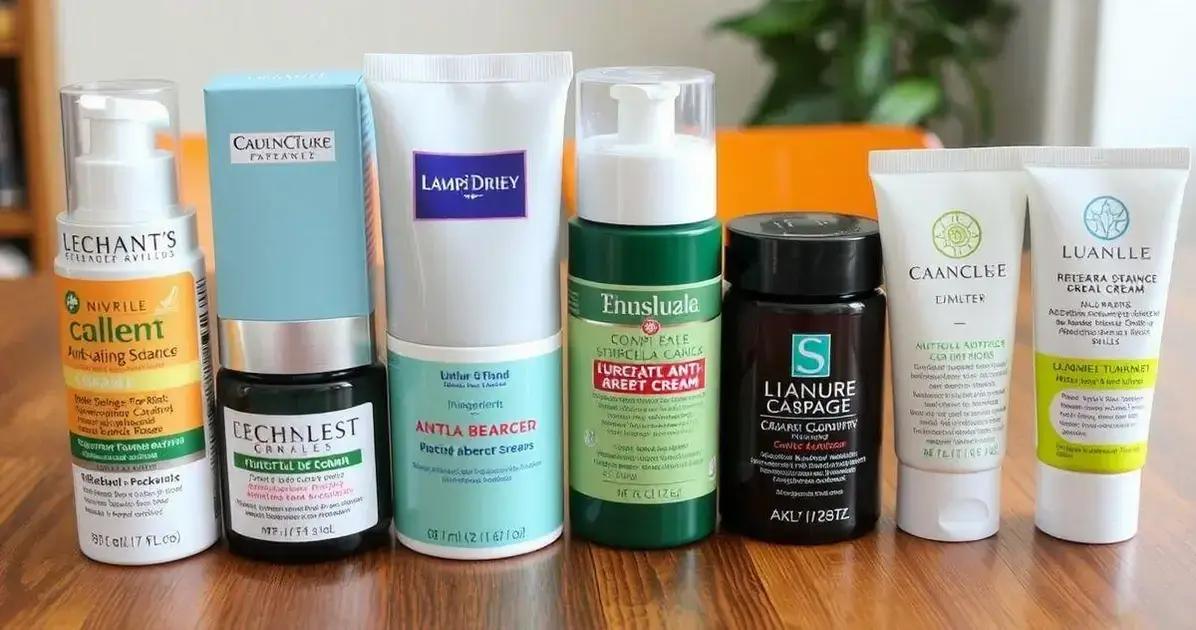 Comparação de cremes anti-idade no mercado