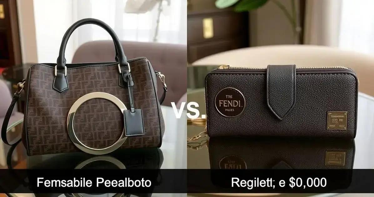 Comparativo: Bolsa Fendi Peekaboo e Carteiras Réplicas