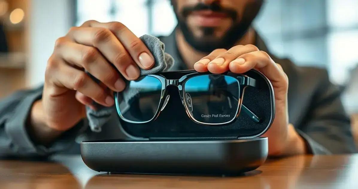 Cuidados essenciais para seus óculos quadrado
