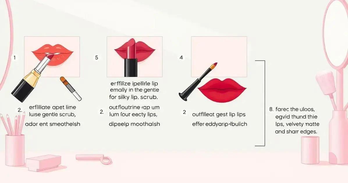 Dicas de aplicação do batom matte