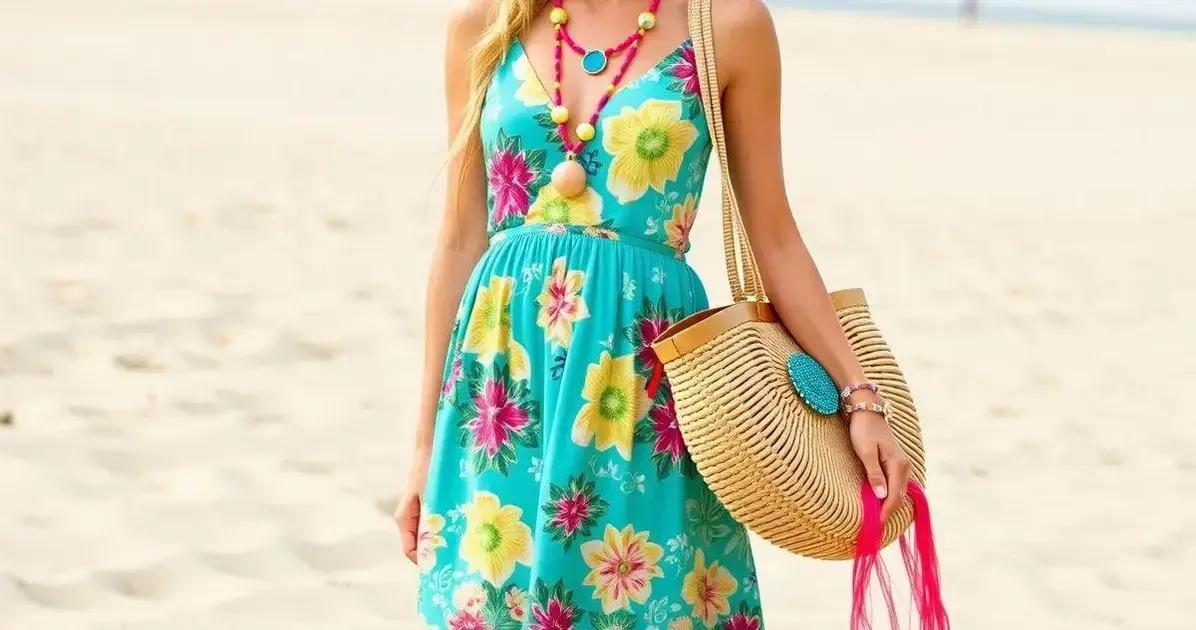 Dicas para combinar o vestido de praia com acessórios
