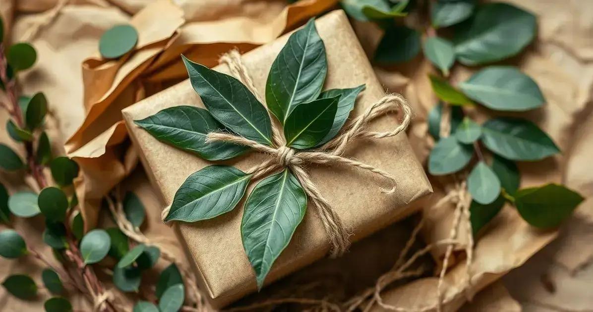 Dicas para embrulhar presentes de forma sustentável