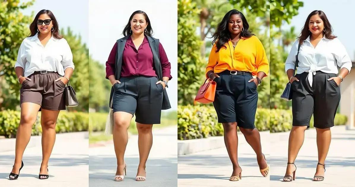 Estilos de Short Alfaiataria Plus Size para Arrasar