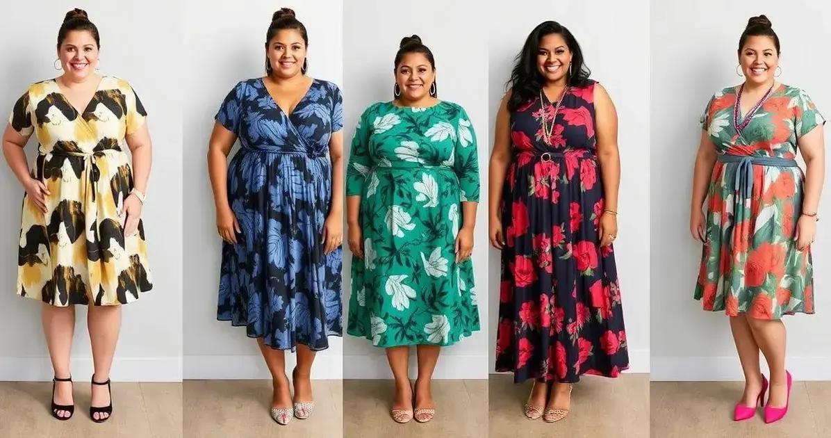 Estilos de vestido estampado plus size para cada ocasião