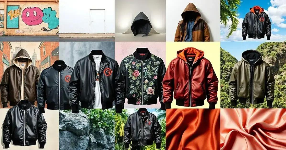 Estilos diferentes de Jaqueta Bomber