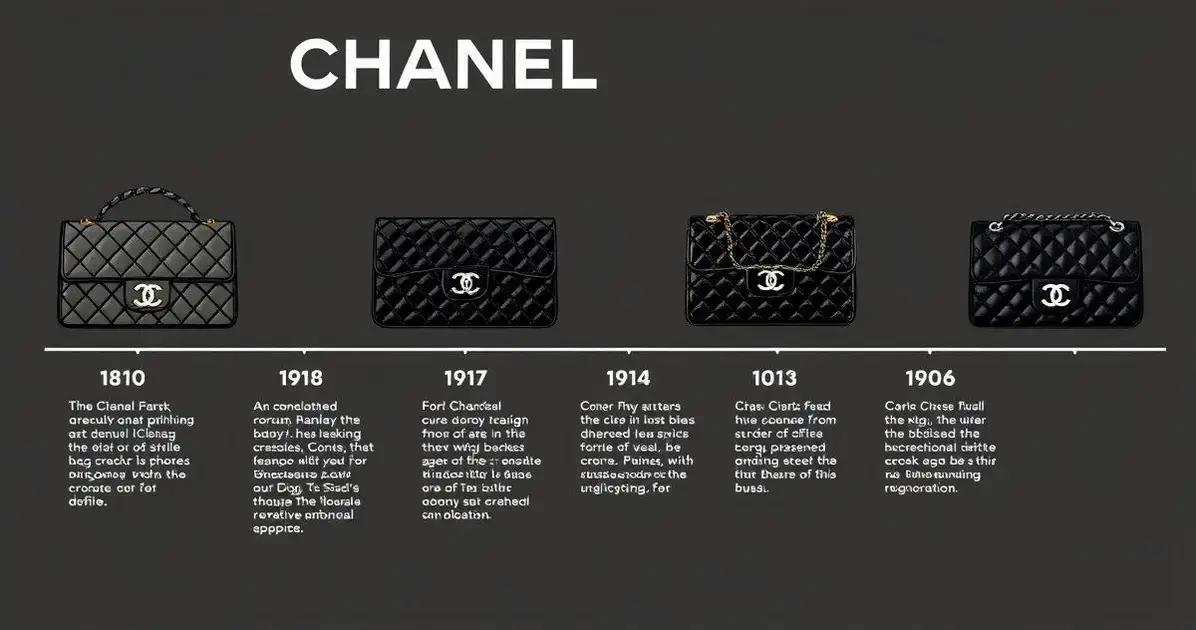 Evolução do Design da Bolsa Chanel