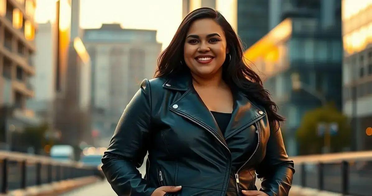 Jaqueta de Couro Plus Size: Atitude e Estilo Atemporal