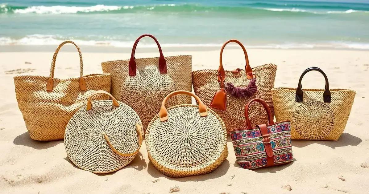 Modelos de bolsa de palha praia para cada estilo