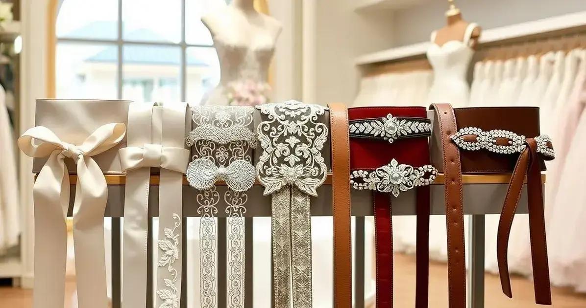 Modelos de cintos que combinam com vestidos de noiva