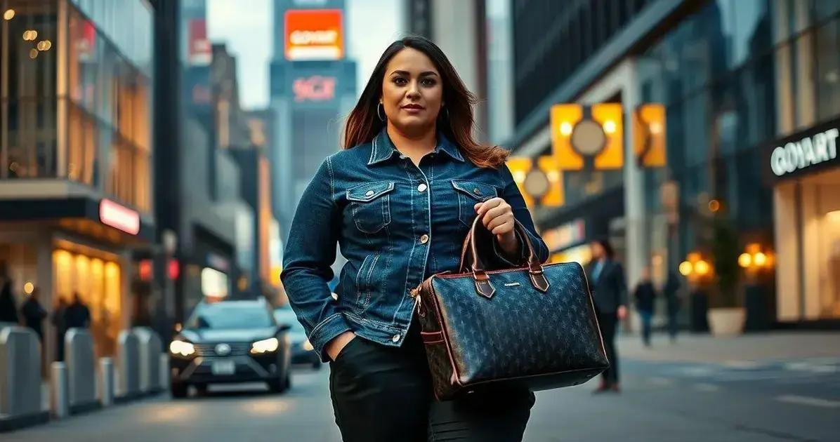 Necessaire Goyard: O Acessório que Complementa seu Look com Jaqueta Jeans Plus Size