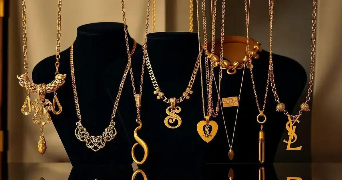 O que a Yves Saint Laurent Italiana nos ensina sobre colares de ouro