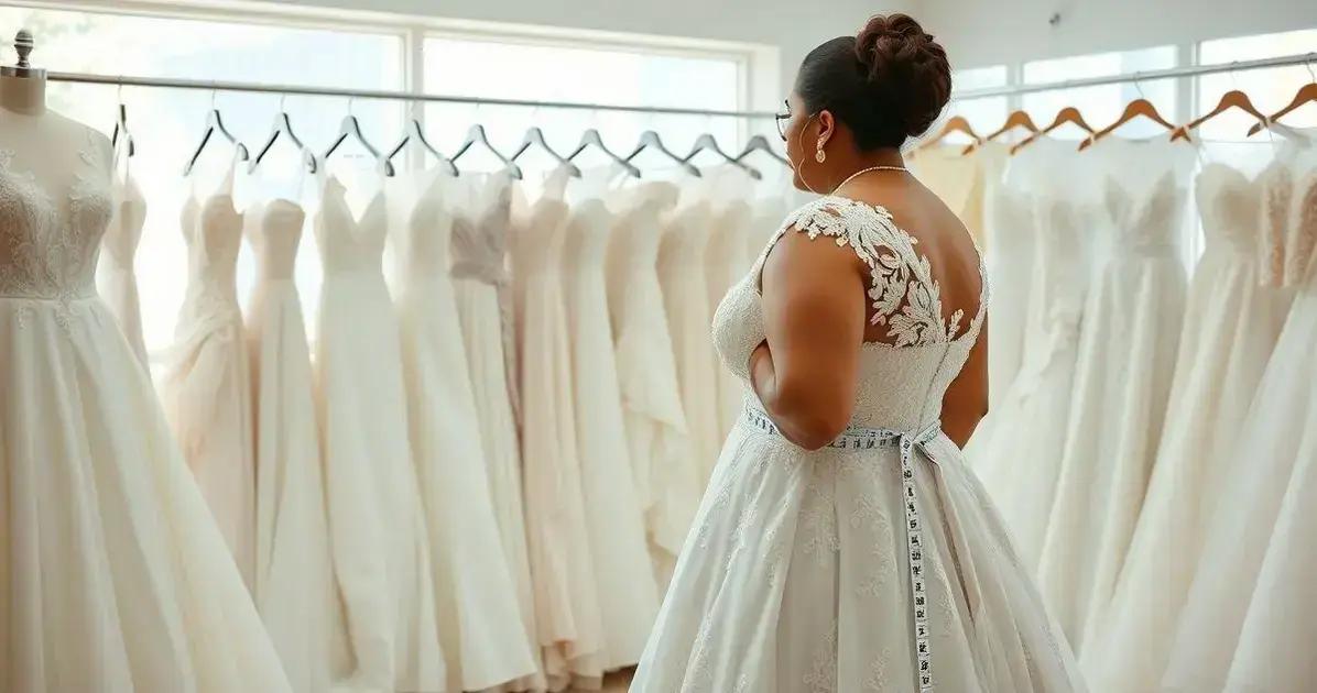 O que Considerar na Hora de Comprar um Vestido de Noiva Plus Size