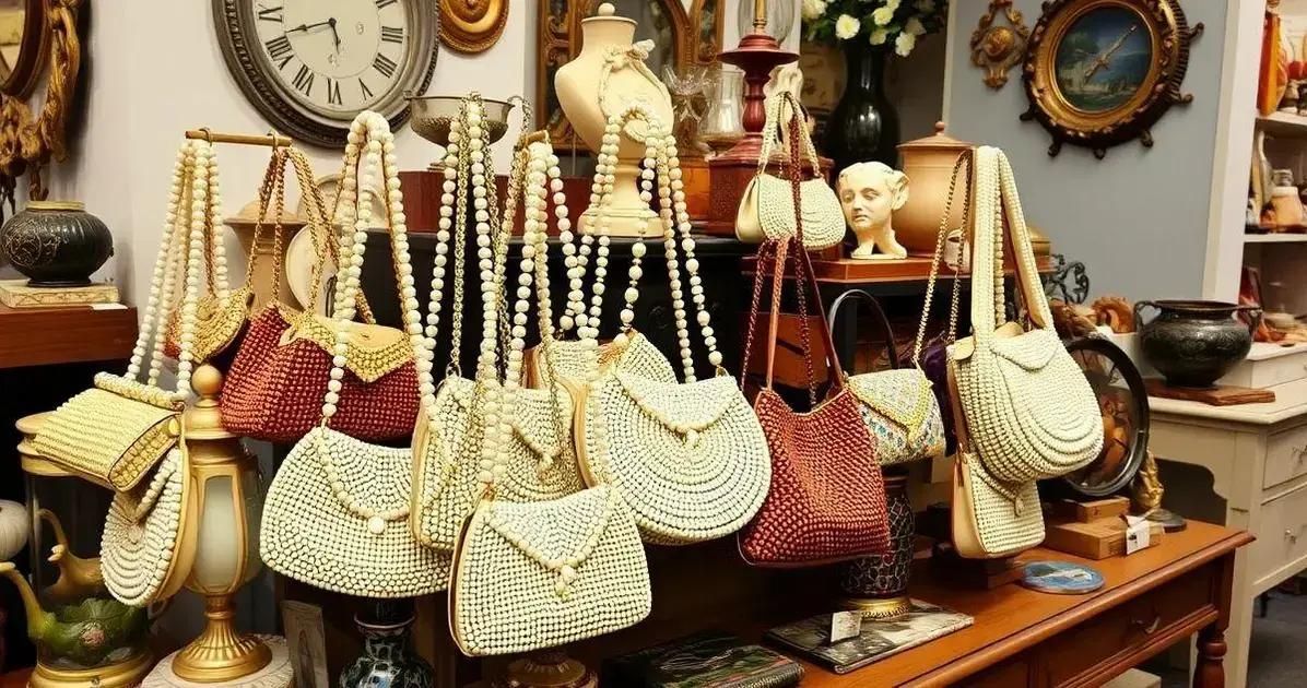 Onde comprar bolsas de contas vintage?