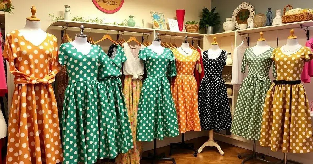 Onde encontrar peças com estampa poá vintage