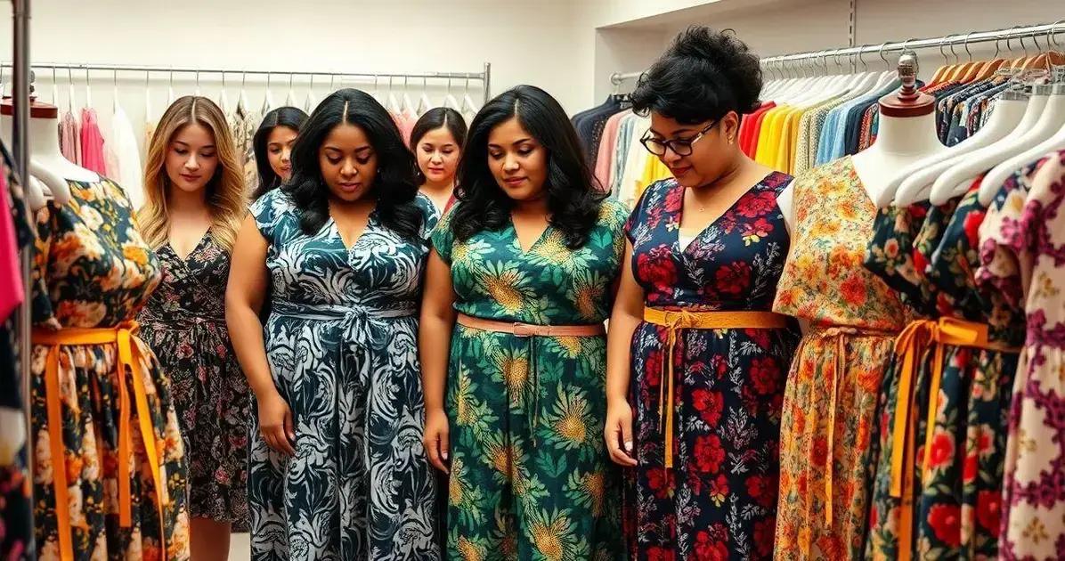 Onde encontrar vestidos estampados plus size e cintos