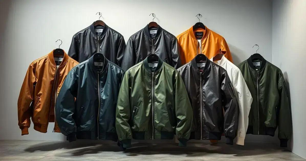 Os materiais mais populares para Jaqueta Bomber