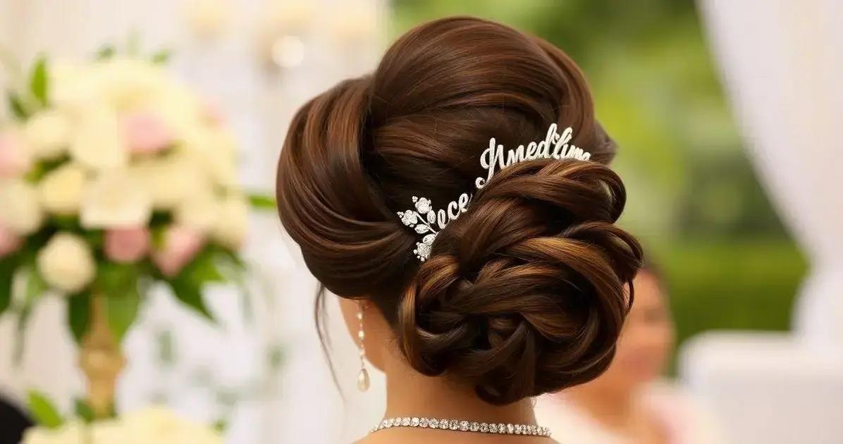 Por que escolher o penteado coque noiva?