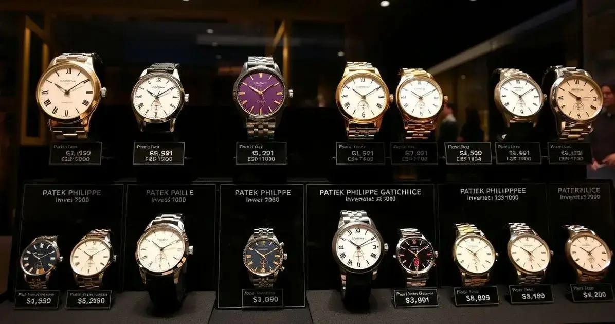 Relógios Patek Philippe e investimento