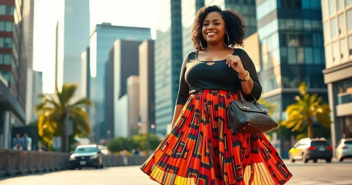 Saia Plissada Plus Size: Movimento e Leveza para o Look