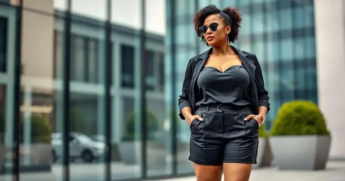 Short Alfaiataria Plus Size: Elegância e Frescor para o Dia a Dia